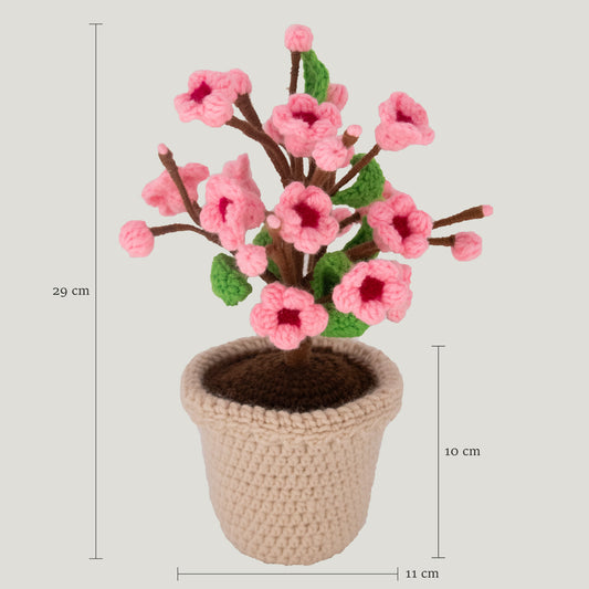 Crochet Cherry Blossom Pot V2
