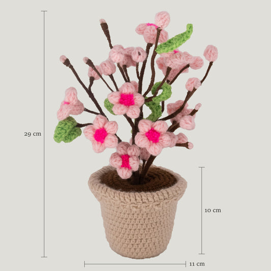 Crochet Cherry Blossom Pot V3