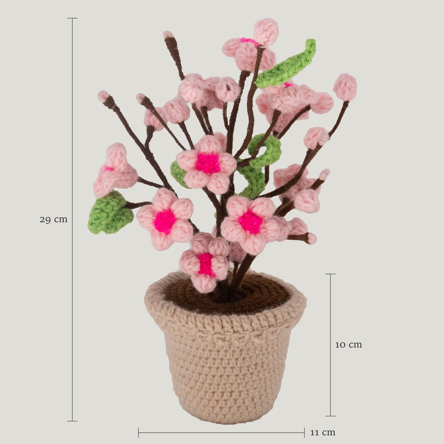 Crochet Cherry Blossom Pot V3