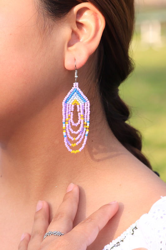 Long beaded earrings