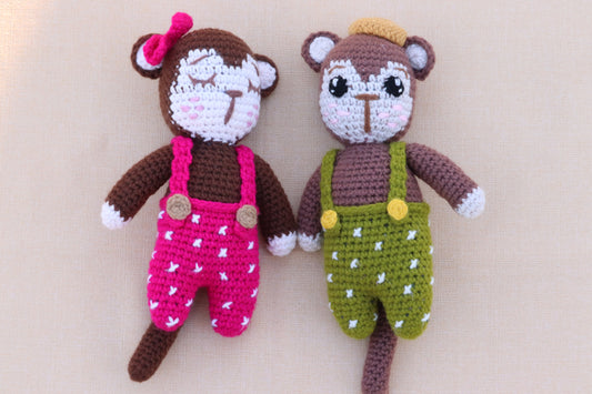 Crochet Monkey Couple