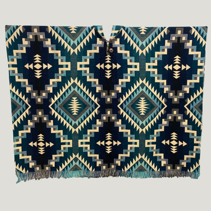 Infinity Chakana Pattern Poncho