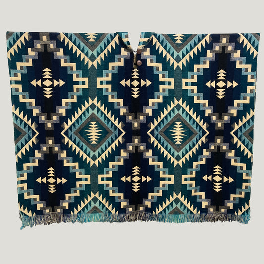 Infinity Chakana Pattern Poncho