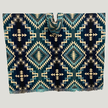 Infinity Chakana Pattern Poncho
