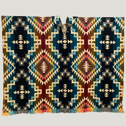 Infinity Chakana Pattern Poncho