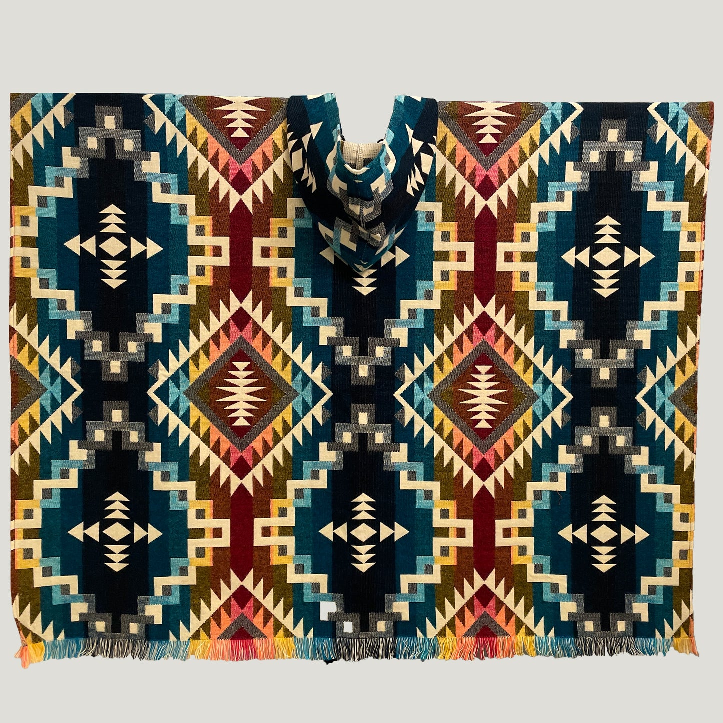 Infinity Chakana Pattern Poncho