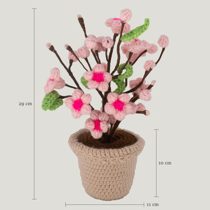 Crochet Cherry Blossom Pot V3