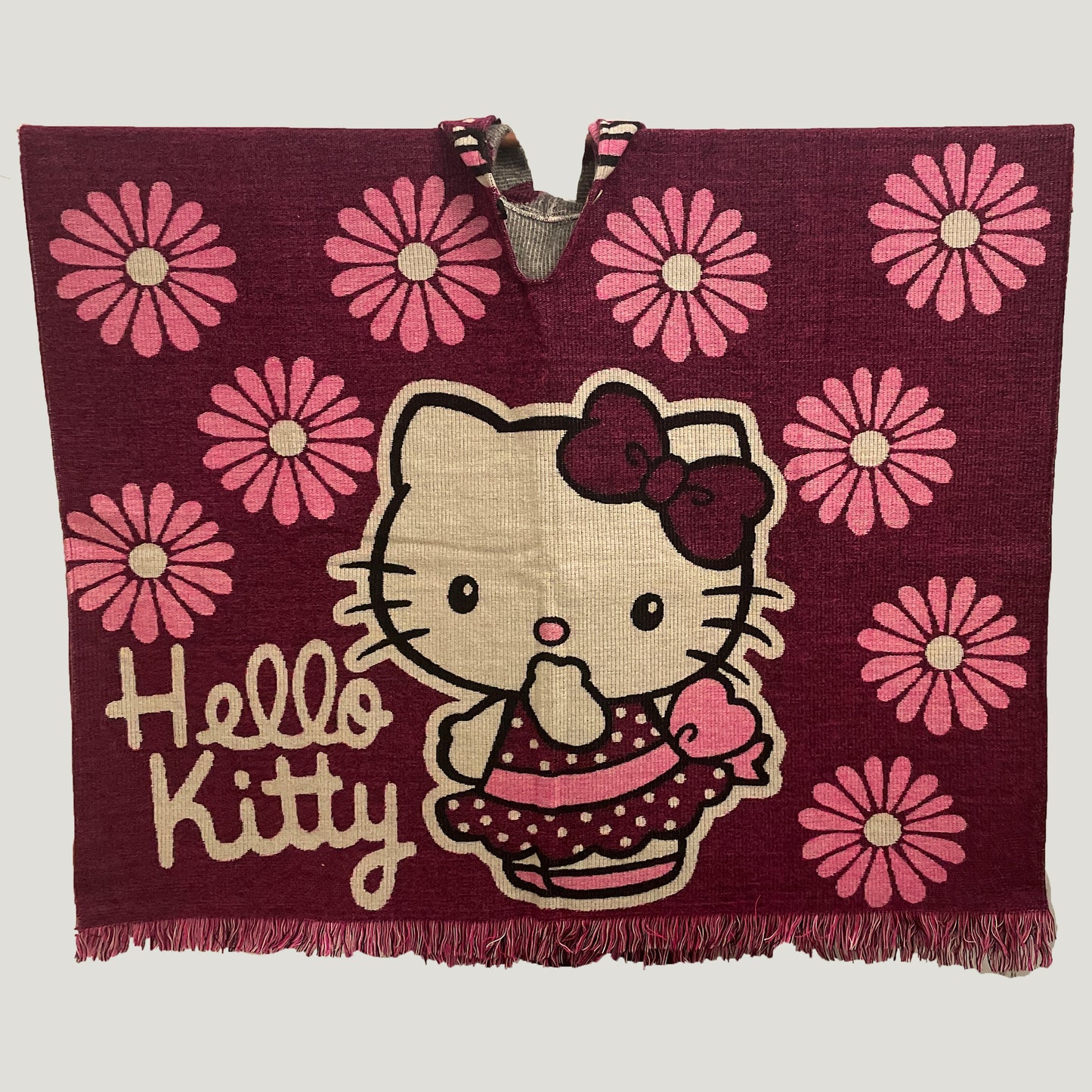 Hello Kitty Flower Poncho