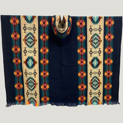 Inverted Andean Rhombus Pattern Poncho