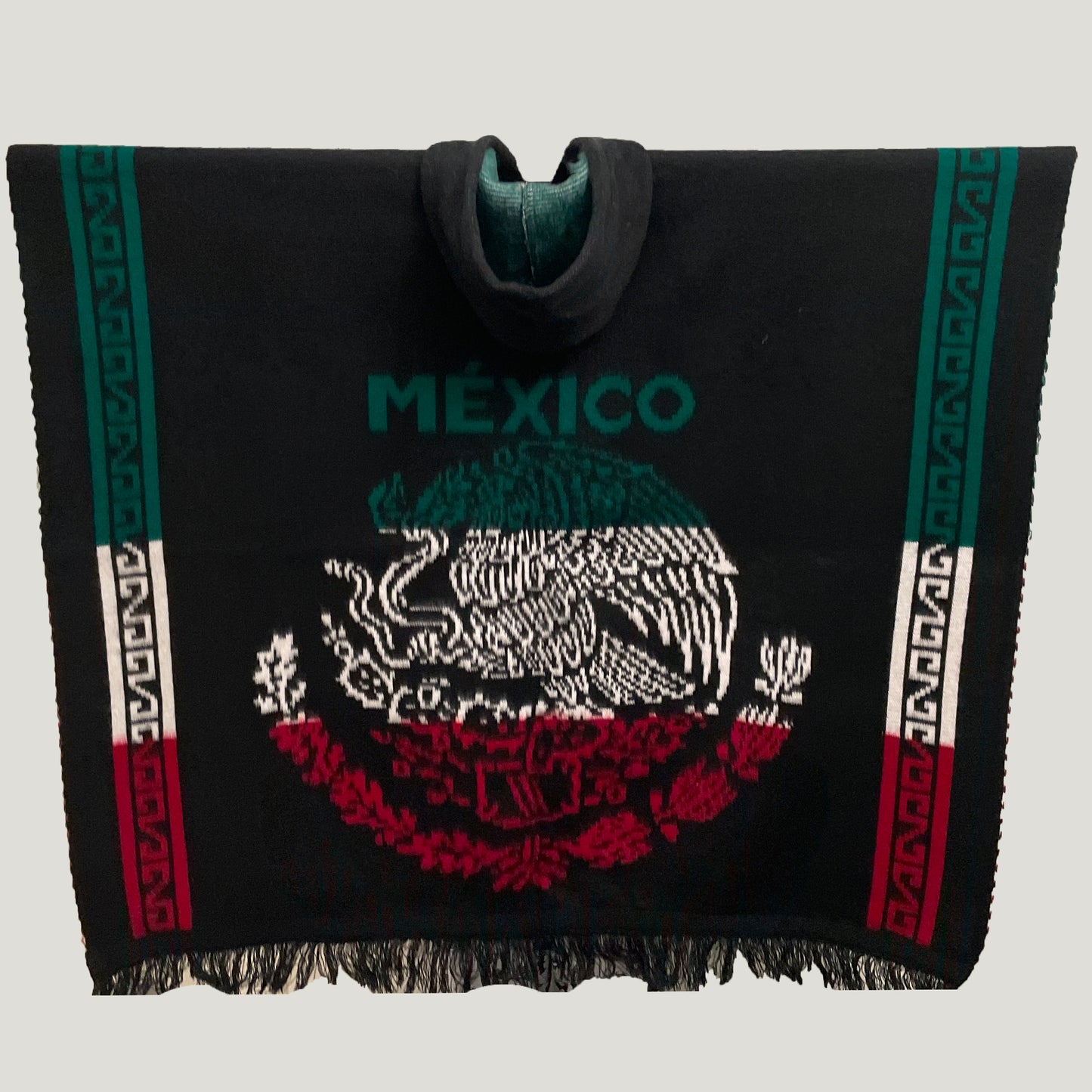 Mexico Flag Poncho